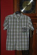 Chemise"jbc"à carreaux verts Manches courtes T134/140 - 9/10
