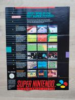 A3 Marketing poster Super Nintendo ( SNES)/ Game Boy, Ophalen of Verzenden, Zo goed als nieuw