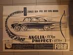 Grote Dealer Poster Ford Anglia - 1960, Ophalen of Verzenden