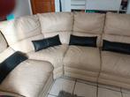 Lot de 4 coussins en cuir de 45 cm, Ophalen, Zo goed als nieuw