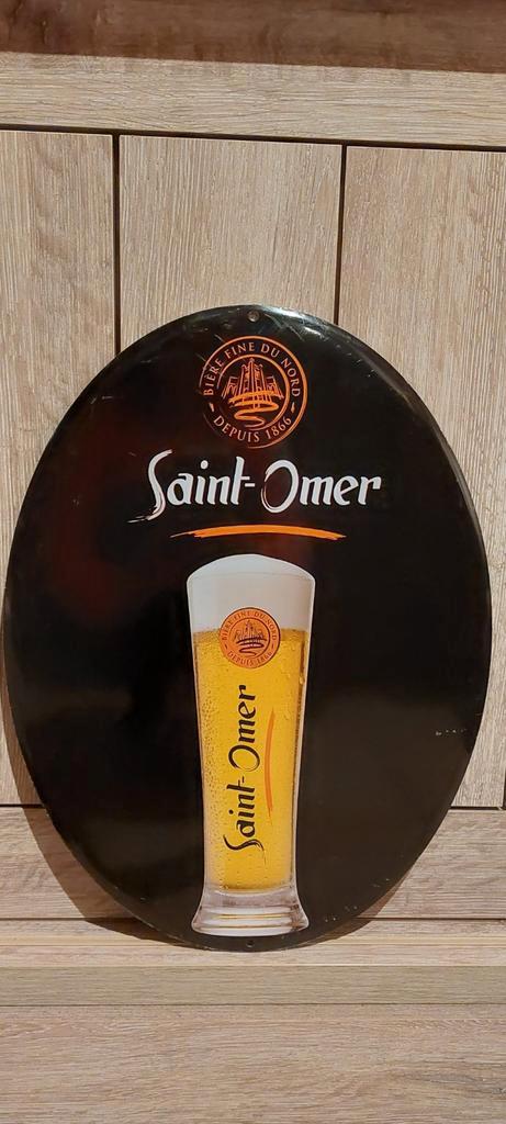 Bel objet déco authentique Bière Saint-Omer, Collections, Marques & Objets publicitaires, Neuf, Panneau publicitaire, Enlèvement ou Envoi
