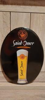 Prachtig authentiek decoratieobject Saint-Omer bier, Ophalen of Verzenden, Nieuw, Reclamebord