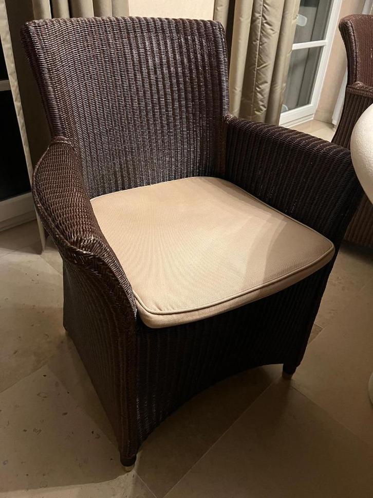 Lloyd Loom stoelen van Vincent Sheppard - 8 stoelen, Huis en Inrichting, Stoelen, Gebruikt, Vijf, Zes of meer stoelen, Metaal