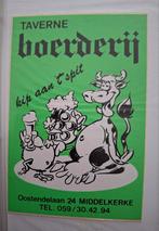 F : Sticker Café Boerderij Middelkerke, personnage de dessin, Enlèvement ou Envoi, Comme neuf, Société ou Association