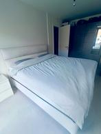 Boxspring 180x200, Huis en Inrichting, Slaapkamer | Boxsprings, Ophalen, Crème, Tweepersoons, Zo goed als nieuw