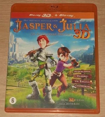 Blu-ray Jasper en Julia en de dappere ridders, 3d en 2d