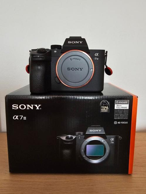Sony A7 III (1928 clicks!) - in nieuwstaat + accessoires, Audio, Tv en Foto, Fotocamera's Digitaal, Zo goed als nieuw, Sony, Ophalen