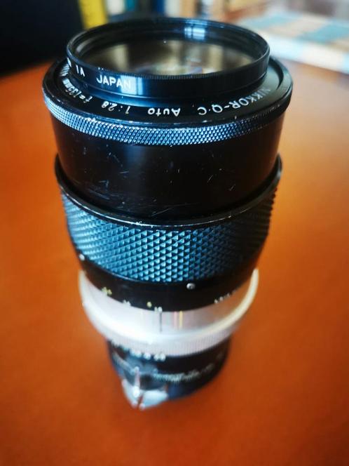 Nikon 135mm 2.8 Q.C., verdubbelaar x2, Audio, Tv en Foto, Fotocamera's Analoog, Gebruikt, Nikon, Ophalen of Verzenden