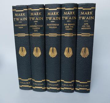 Set van 5 boeken door Mark Twain beschikbaar voor biedingen