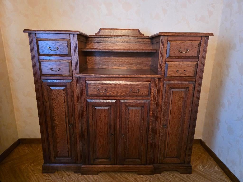 MOOIE KAST IN EIKENHOUT, Antiek en Kunst, Antiek | Meubels | Kasten, Ophalen