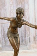 Groot Bronzen Beeld van een Fenicische Danser, Verzenden, Brons