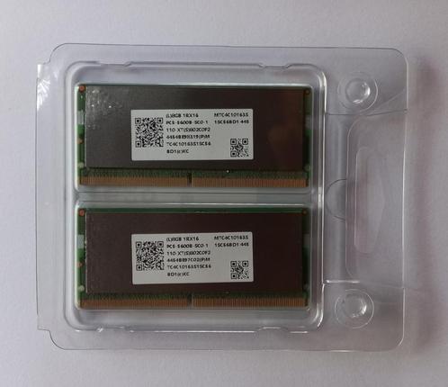 Crucial SODIMM-16 GB (2x8 GB) -DDR5-5600 MHz RAM-geheugen vo, Computers en Software, RAM geheugen, Nieuw, Laptop, 16 GB, DDR5