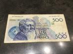 België bankbiljet 500 Frank, Postzegels en Munten, Bankbiljetten | België, Ophalen of Verzenden