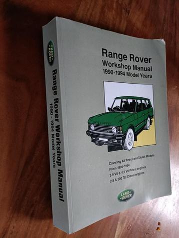 Range Rover Workshop Manual 1990-1994 beschikbaar voor biedingen