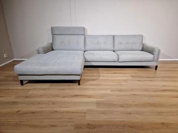 Canapé d'angle Rolf Benz, gris, tissu, ajustable, design