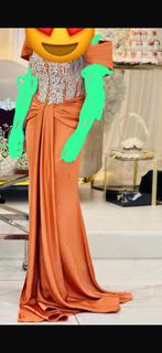 Elegante avondjurk – slechts 1x gedragen – zo goed als nieuw, Enlèvement, Comme neuf, Orange