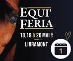 2x Equi'Feria - LEC Libramont 18-19-20 mai 2024, Tickets & Billets, Événements & Festivals, Deux personnes