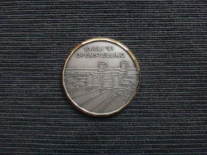 Herdenkingsmunt Liefkenshoektunnel 10 juli 1991, Timbres & Monnaies, Monnaies | Belgique, Monnaie en vrac, Métal, Enlèvement ou Envoi