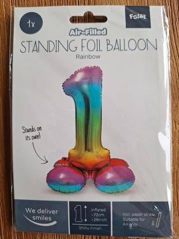  NIEUW  Mooie folieballon 1 voor verjaardag beschikbaar voor biedingen