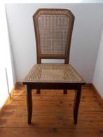 5 houten stoelen met rieten vlechtwerk, Huis en Inrichting, Stoelen, Ophalen, Gebruikt, Riet of Rotan, Vijf, Zes of meer stoelen