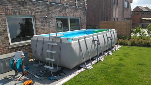 Intex zwembad met warmtepomp en grote zandfilter, Tuin en Terras, Zwembaden, Ophalen