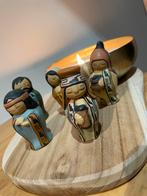 Handgemaakt Kerststalsetje – 5 Figuren, Antiek en Kunst, Ophalen of Verzenden