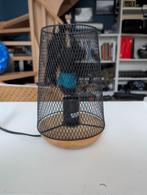 Tafellamp van hout en metaal, Ophalen, Gebruikt, Metaal, Minder dan 50 cm