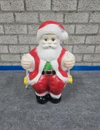 Vintage lichtgevende, hangende Kerstman op schommel - 49cm, Diversen, Ophalen of Verzenden, Gebruikt
