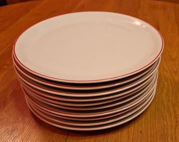 Pizzaborden  met rode rand, diameter 30 cm beschikbaar voor biedingen