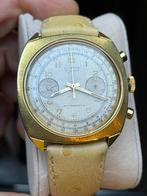 Chronograaf horloge, Handtassen en Accessoires, Ophalen of Verzenden, Zo goed als nieuw, Leer