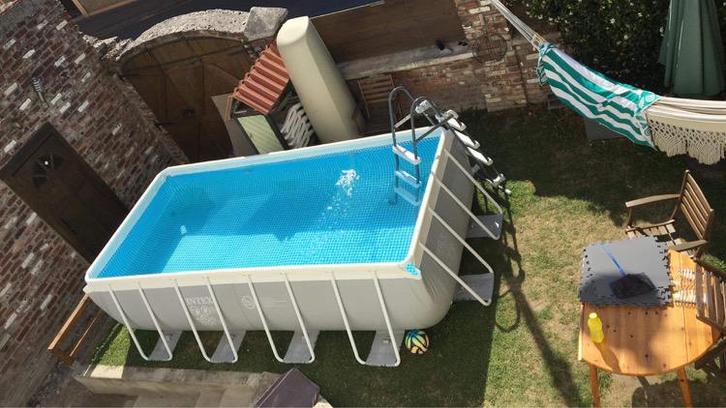Piscine tubulaire Intex 4m x 2m, Jardin & Terrasse, Piscines, Utilisé, Piscines hors sol, 80 à 120 cm, 200 à 400 cm, 200 à 300 cm