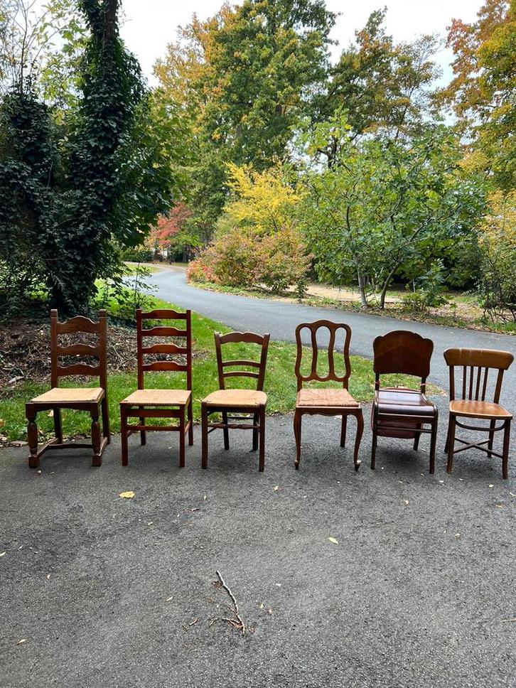 Stoelen te koop, Antiek en Kunst, Antiek | Meubels | Stoelen en Sofa's, Ophalen