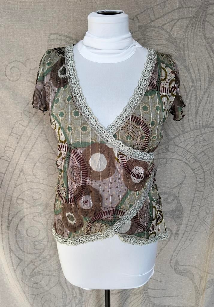 Lola & Liza blouse – maat M / 38 – zomertop - groen, Kleding | Dames, Topjes, Lola & Liza, Zo goed als nieuw, Korte mouw, Groen