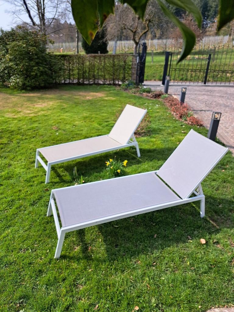 Lits de soleil (lot de deux pièces), Jardin & Terrasse