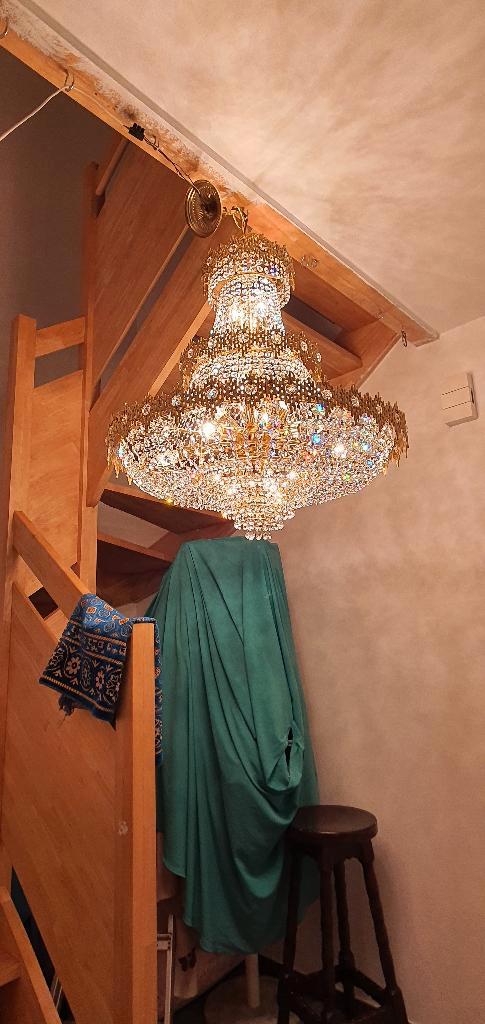 kristallen en antieke luster zakmodel, Antiek en Kunst, Antiek | Verlichting, Ophalen