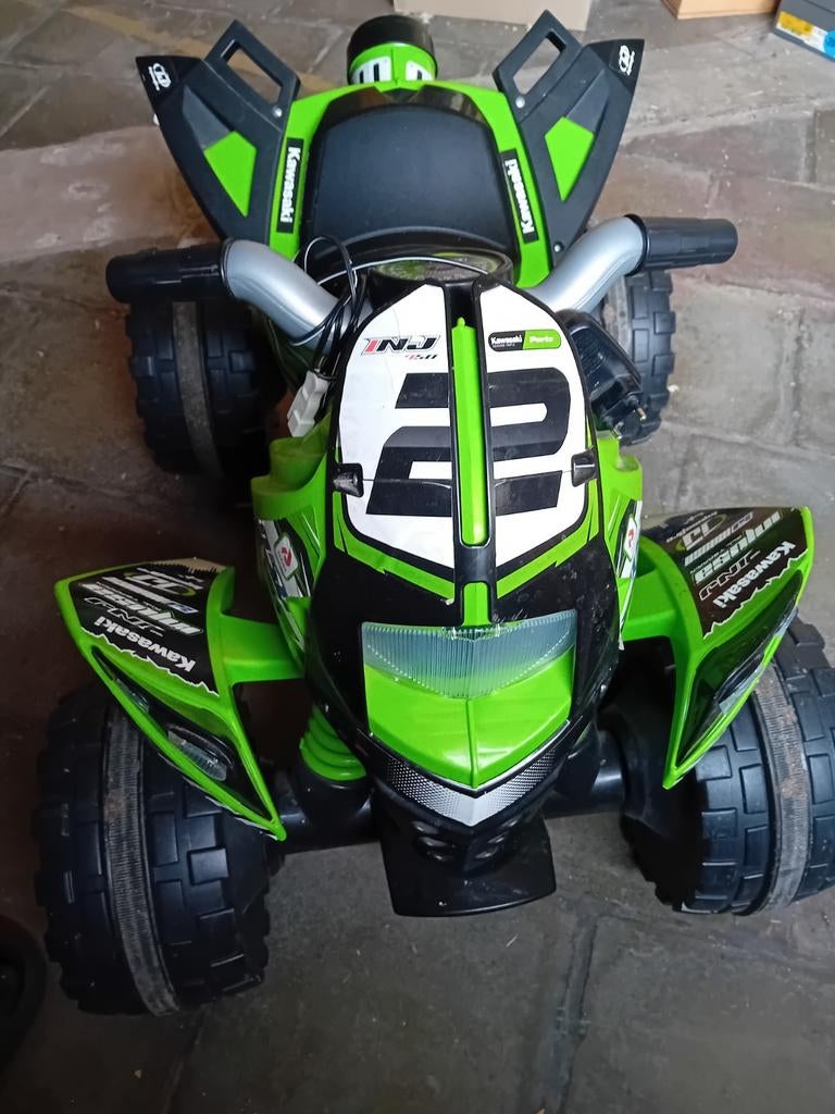 Elektrische kinderquad van het merk Kawasaki, Ophalen, Zo goed als nieuw
