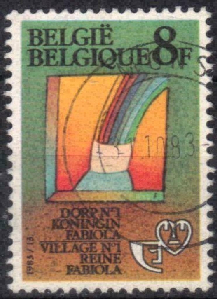 Belgique 1983 - Yvert/OBP 2012 - Village de la Reine Fa (ST), Timbres & Monnaies, Timbres | Europe | Belgique, Affranchi, Envoi