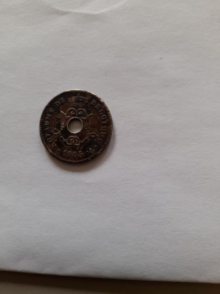 Munt van Belgie 10 cent van 1905., Postzegels en Munten, Ophalen, Losse munt