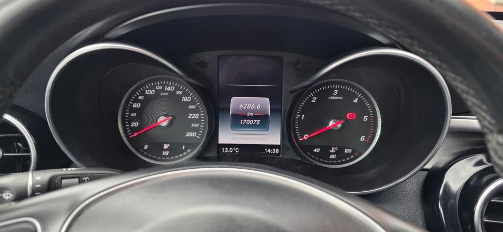 Mercedes C200 BlueTec Avantgarde, Auto's, Achterwielaandrijving, 1600 cc, Leder en Stof, Zwart