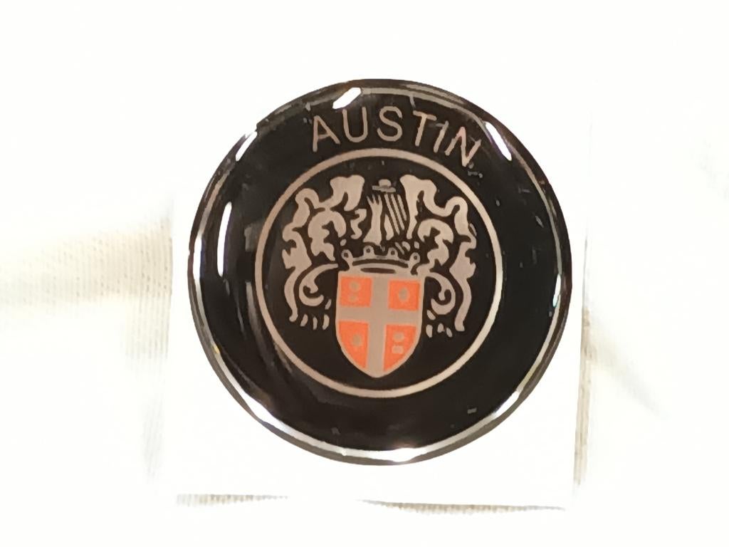 zelfklevend logo "AUSTIN ", versnellingspook, Klassieke Mini, Auto-onderdelen, Interieur en Bekleding, Mini, Rover, Austin, Nieuw