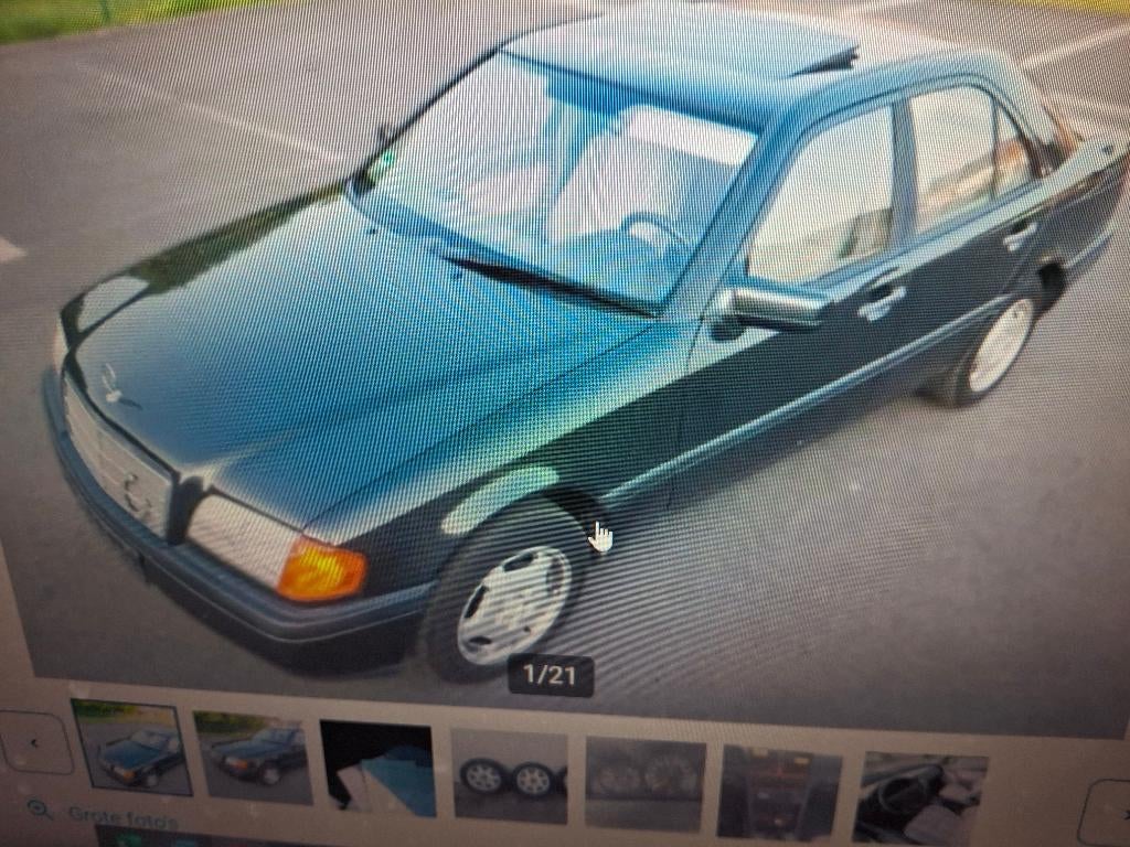 Mercedes c 180 1995 automaat, Auto's, Mercedes-Benz, 4 cilinders, Zwart, Berline, Grijs