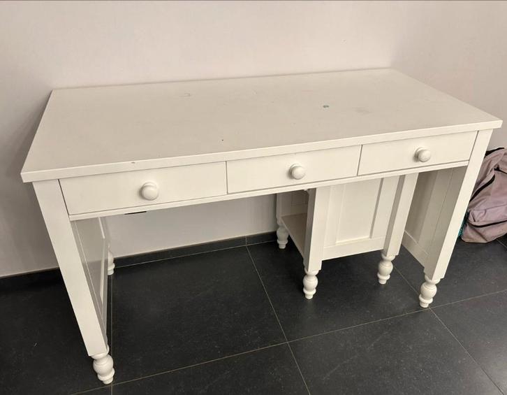 Bureau Bopita Belle, Maison & Meubles, Bureaux, Utilisé, Autres marques, Bois, Blanc, Avec tiroirs, Enlèvement