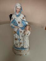 Mariabeeld en Jezus beeld (37cm), Antiek en Kunst, Ophalen