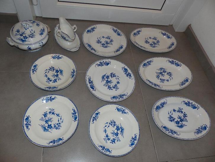 Servies Grand Bouquet Boch - losse onderdelen, Antiek en Kunst, Antiek | Servies los, Ophalen of Verzenden