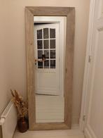 Grote spiegel met massief eiken omranding, Huis en Inrichting, Woonaccessoires | Spiegels, Ophalen, Zo goed als nieuw, 150 tot 200 cm