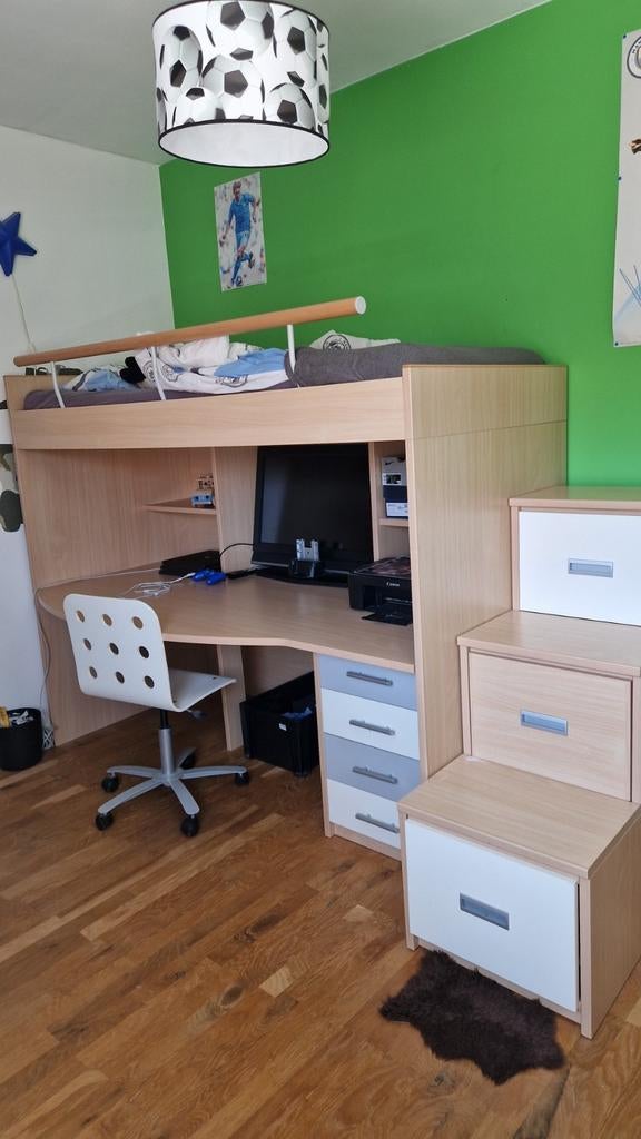 Hoogslaper Junior 4, Huis en Inrichting, Slaapkamer | Stapelbedden en Hoogslapers, Hoogslaper, Ophalen