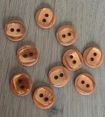 10 oker knoopjes, Verzenden, Zo goed als nieuw, Knoop of Knopen