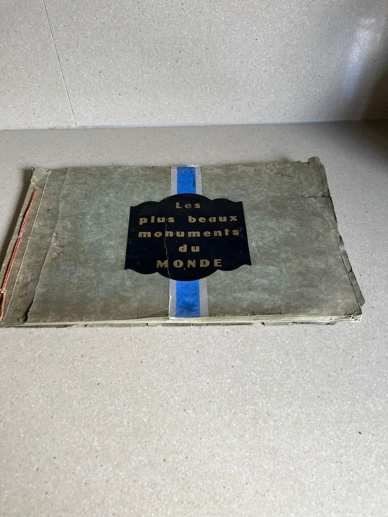 Album de stock de tirages chromos de Chocolat Martougin, Envoi, Avant 1940, Utilisé, Gravure