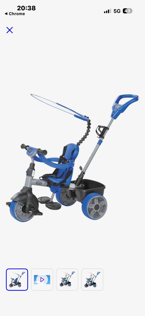 little tikes Tricycles pour enfant, Enlèvement, Comme neuf, Tige de poussée