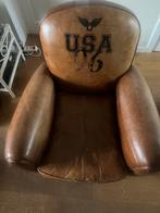 OXFORD Maison du Mondo - Lederen zetel USA edition, Ophalen, Gebruikt, Eenpersoons, Rechte bank